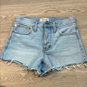 Madewell Faded Blue Jean Shorts